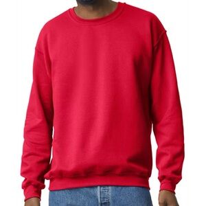 Vibrant Red Crewneck Sweater for Men
